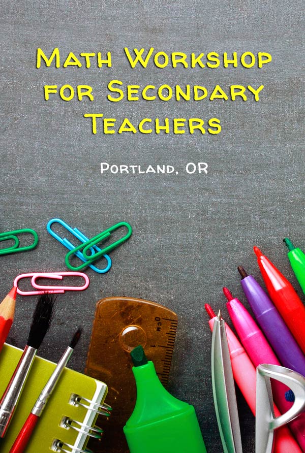 Fall Secondary Math Workshops